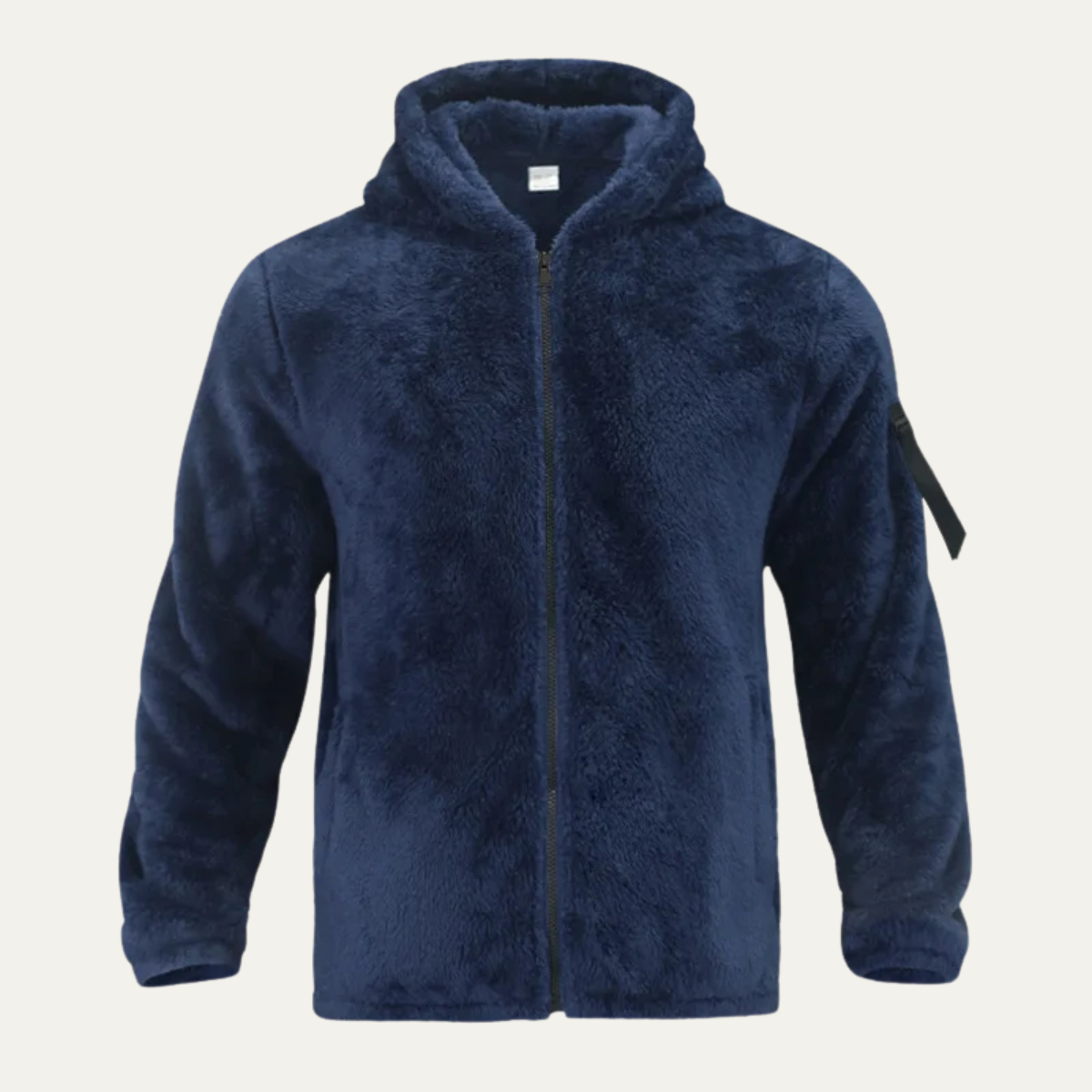Men's Velvet Hoodie Jacket Soft Fleece Warm