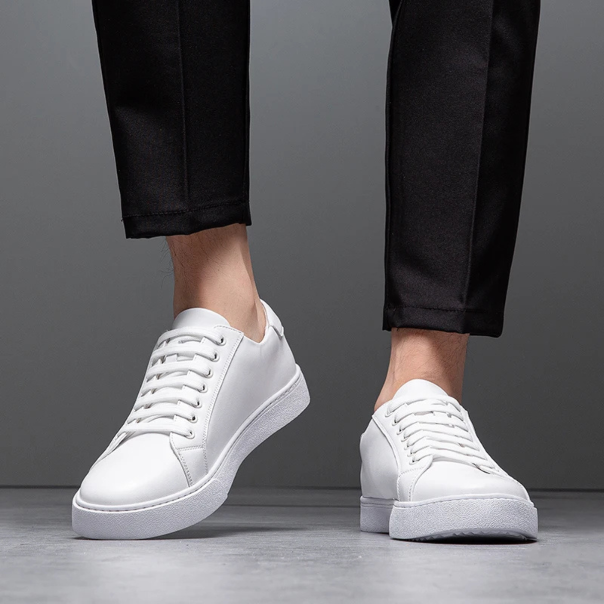 Mens Classic Low Lace Up Shoes Leather