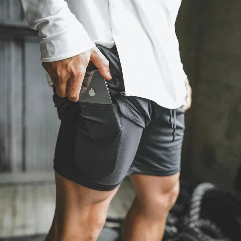 Men's Sport Shorts Athletic 2-In-1