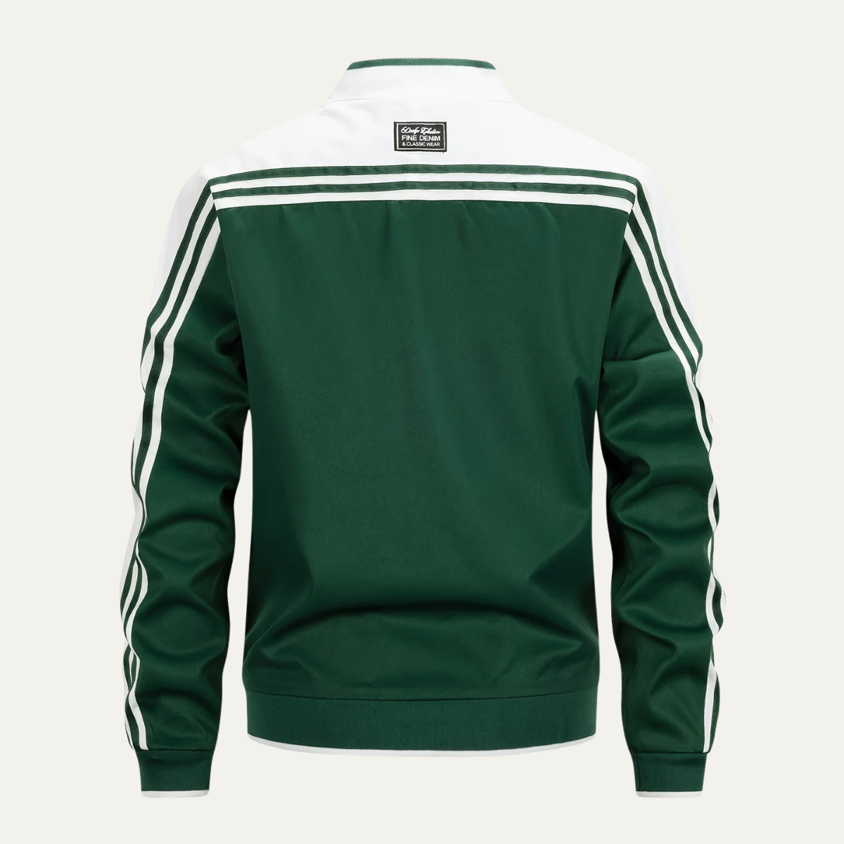 Men's Lightweight Zip Up Track Jacket Breathable Striped Sleeves