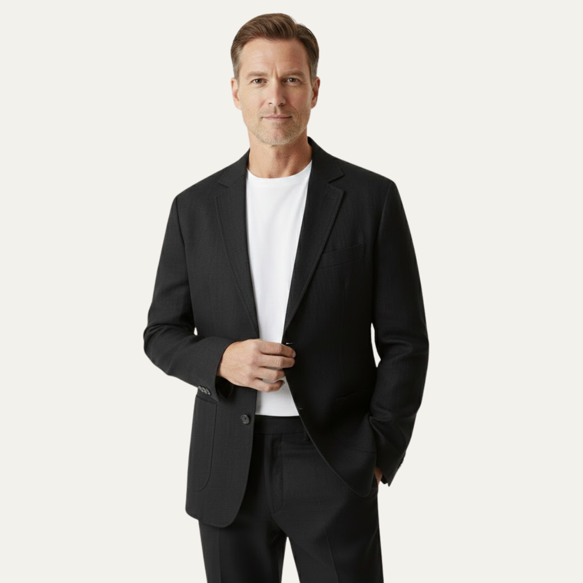 Men's Solid Linen Blazer