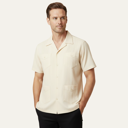 Calderon Men's Linen Cuban Shirt