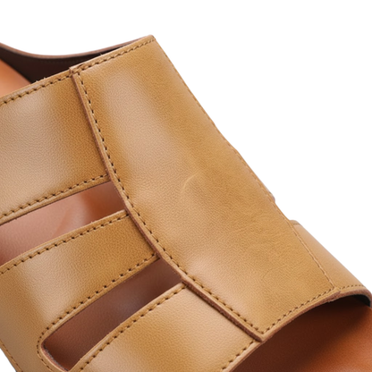 Premium Genuine Leather Slip On Slippers