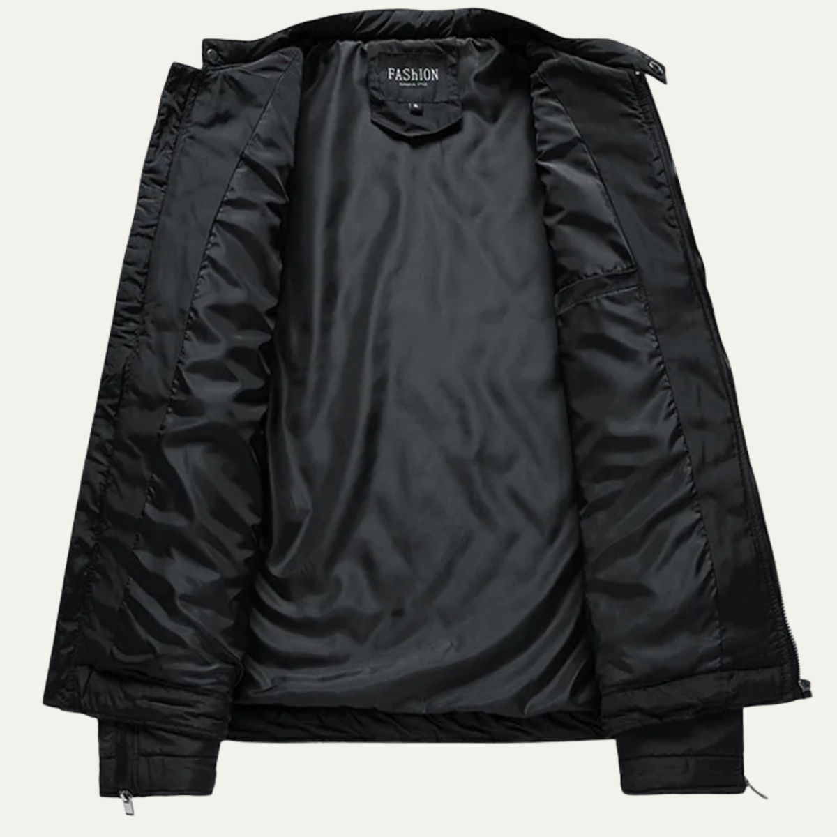 Crestfall Men's Quilted Jacket Warm Padded Zip Up
