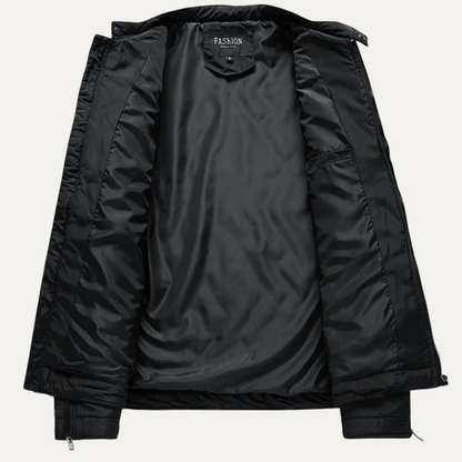 Crestfall Men's Quilted Jacket Warm Padded Zip Up