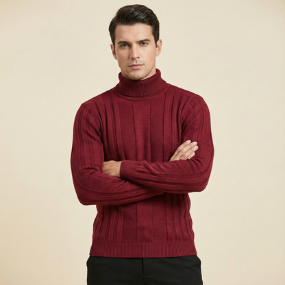 Men's Slim Fit Knit Turtleneck Sweater