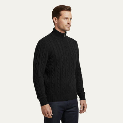 Men's Merino Wool Half Zip Sweater