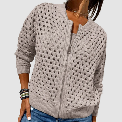 Lightweight Open-Front Sweater Cardigan
