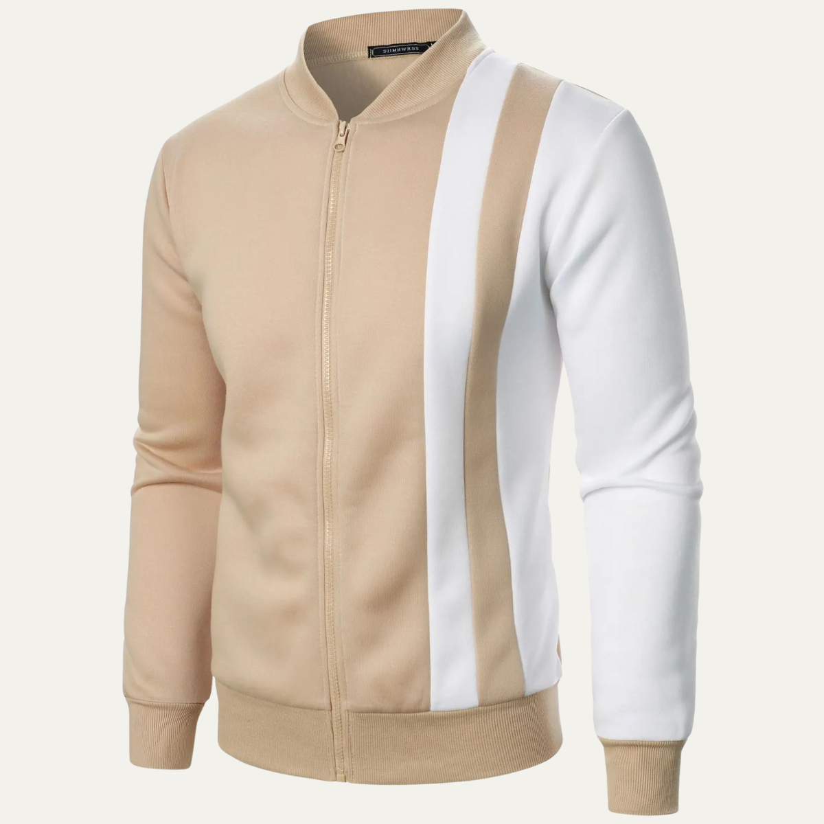 Men's Lightweight Colour Block Zip Up Jacket