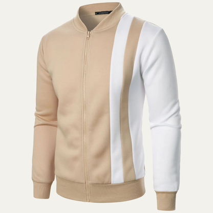 Men's Lightweight Colour Block Zip Up Jacket