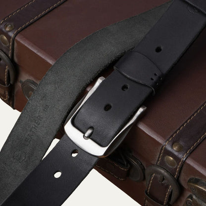 Farnham Men's Classic Leather Belt Cowhide Brown