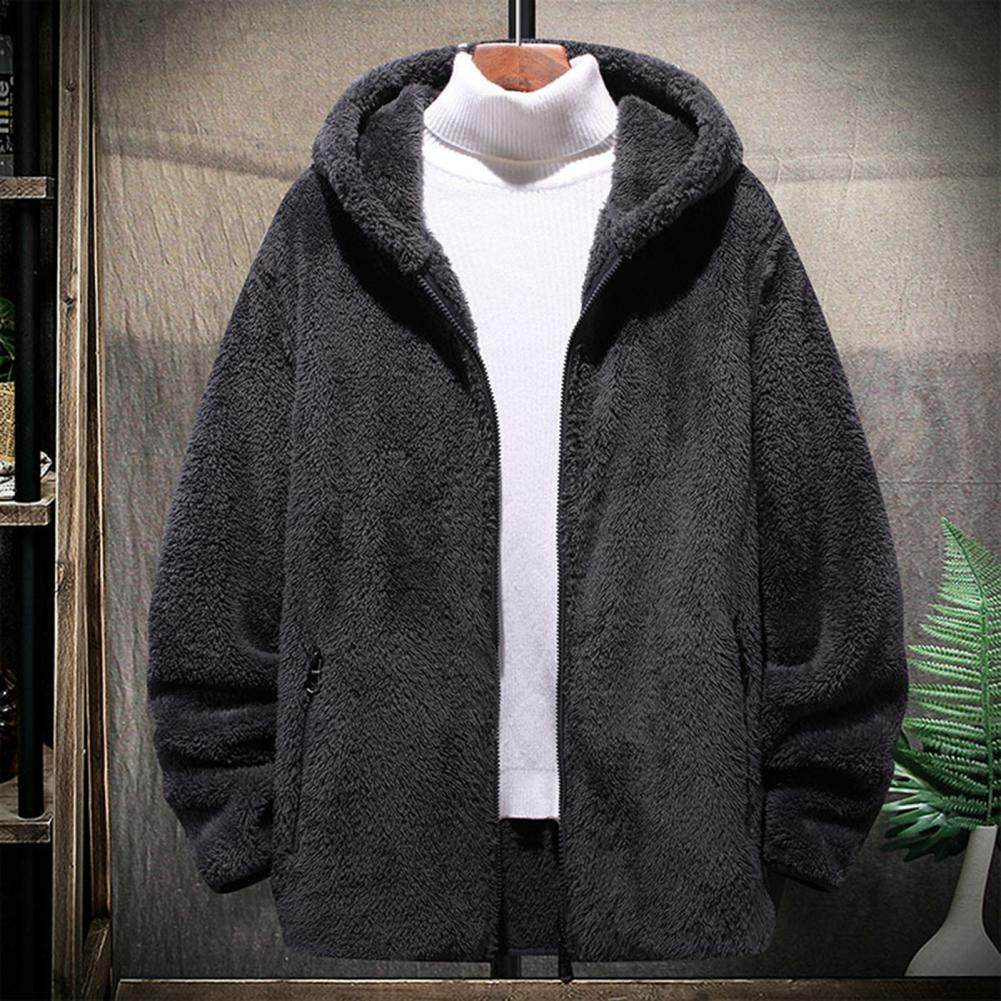 Men's Oversized Zip Hoodie Jacket Cozy Design - VibreMode