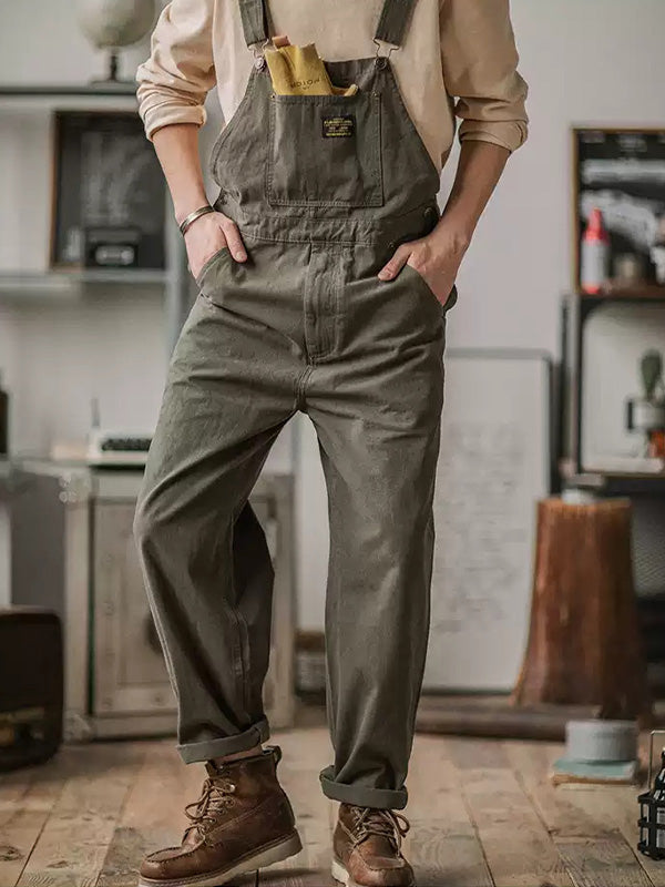 Unisex Canvas Overalls Vintage Style