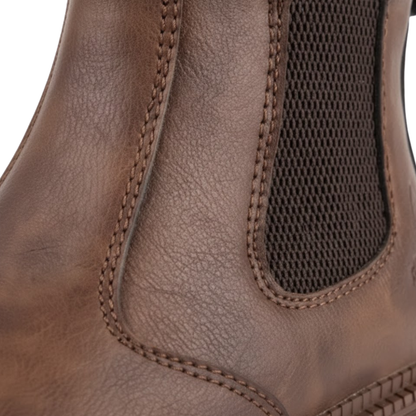 Durable Men's Leather Steel Toe Work Boots Waterproof