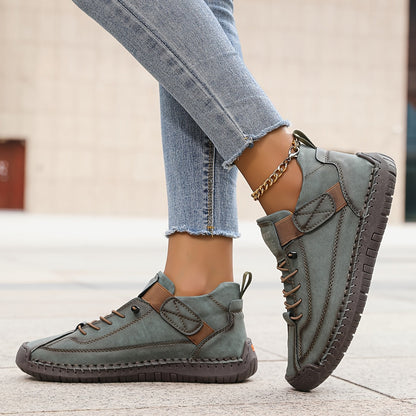 Comfortable Women's Lace Up High Sneakers - VibreMode