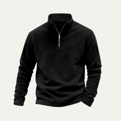 Men's Fleece Quarter Zip Sweater Warm
