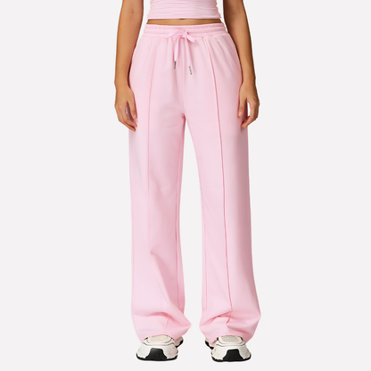 Women's Wide Leg Sweatpants Cotton Comfortable Black