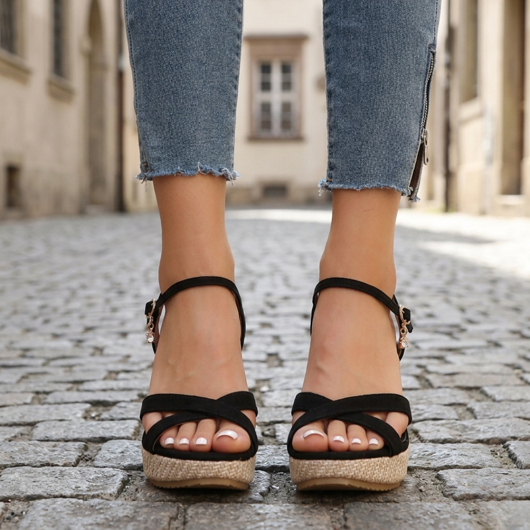 Women’s Wedge Sandals Ankle Strap Platform Espadrille Heels