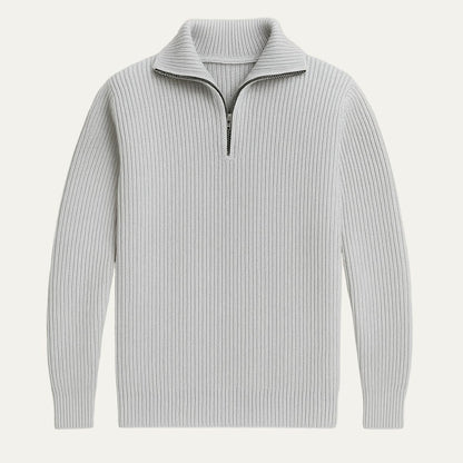 Merino Quarter Zip Sweater