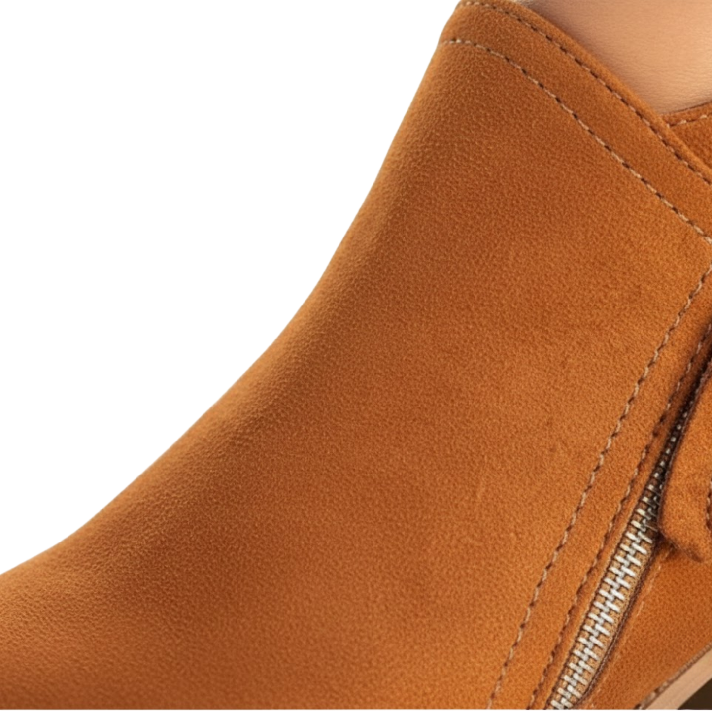 Ladies Comfortable Fall Suede Low Heel Chelsea Ankle Boots