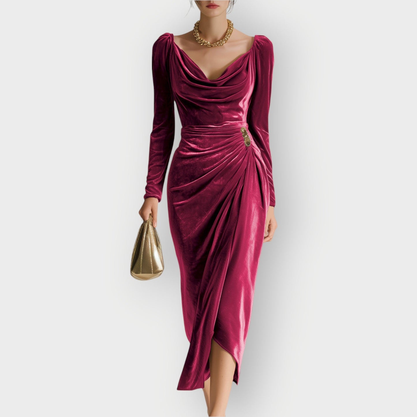 Classic Chic Knee Length Dress - VibreMode