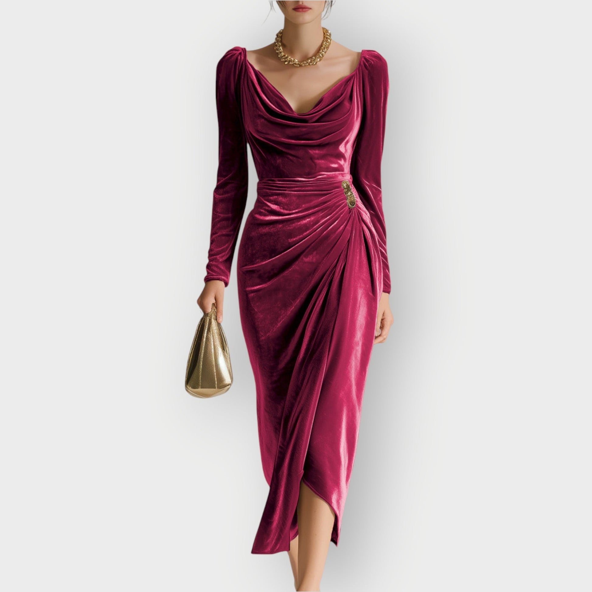 Classic Chic Knee Length Dress - VibreMode