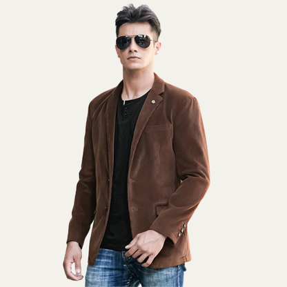 Ridgewell Men's Corduroy Blazer Elbow Patches