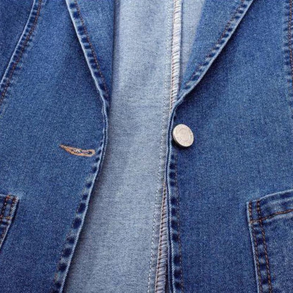 Eco Friendly Dark Blue Denim Jacket