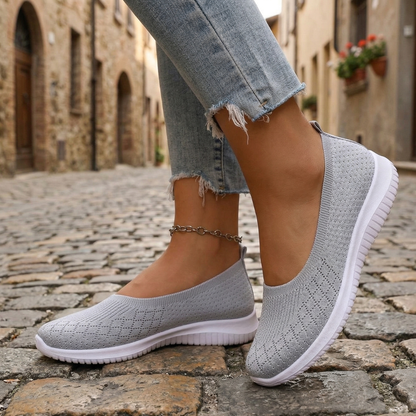 Women’s Slip On Knit Sneakers Lightweight Casual Walking Shoes
