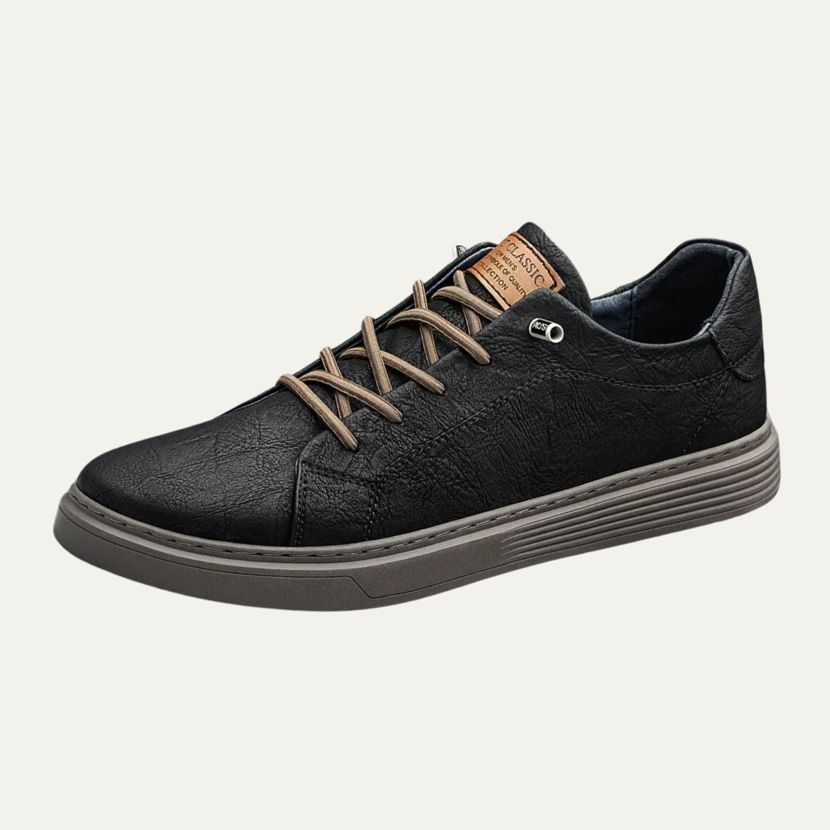 Men's Classic Shoes Lightweight Leather Brown - VibreMode