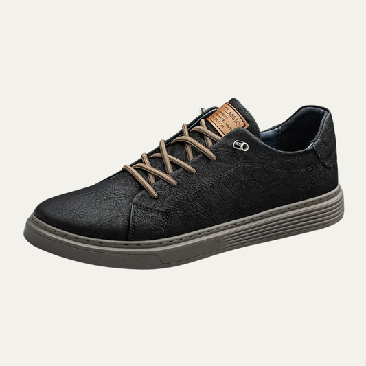 Men's Classic Shoes Lightweight Leather Brown - VibreMode