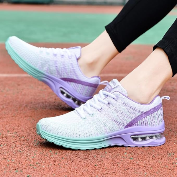 Comfortable Women's Sneakers with Arch Support and Mesh