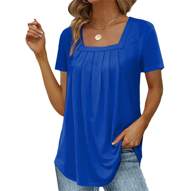 Elegant Women's Pleated Blouse