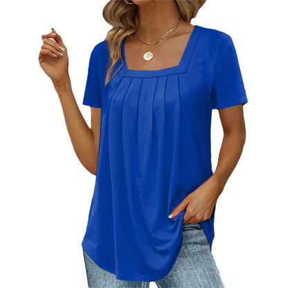 Elegant Women's Pleated Blouse