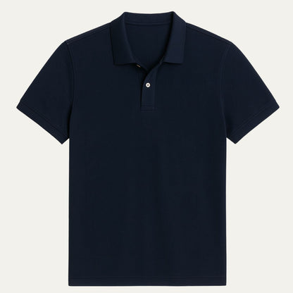 Men's White Polo Shirt Cotton Classic Fit
