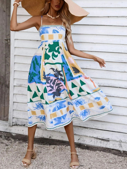 Elegant Mid Length Summer Dress