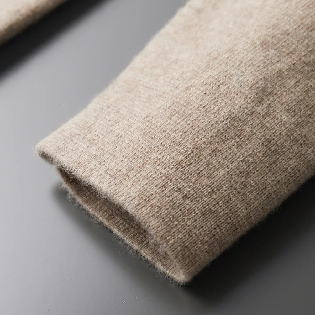 Men's Merino Wool Cardigan Soft Knit Grey