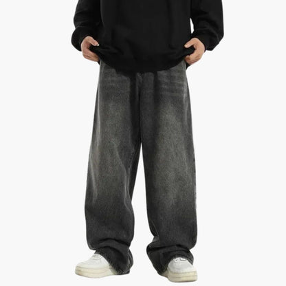 Men's Straight Leg Wide Jeans