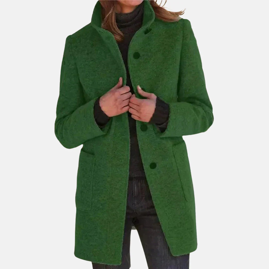Tweed Coat Classic Wool Brown