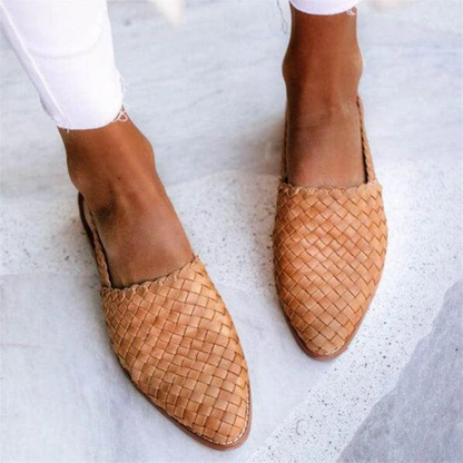 Women's Loafers Closed-Toe Heel Strap Shoes