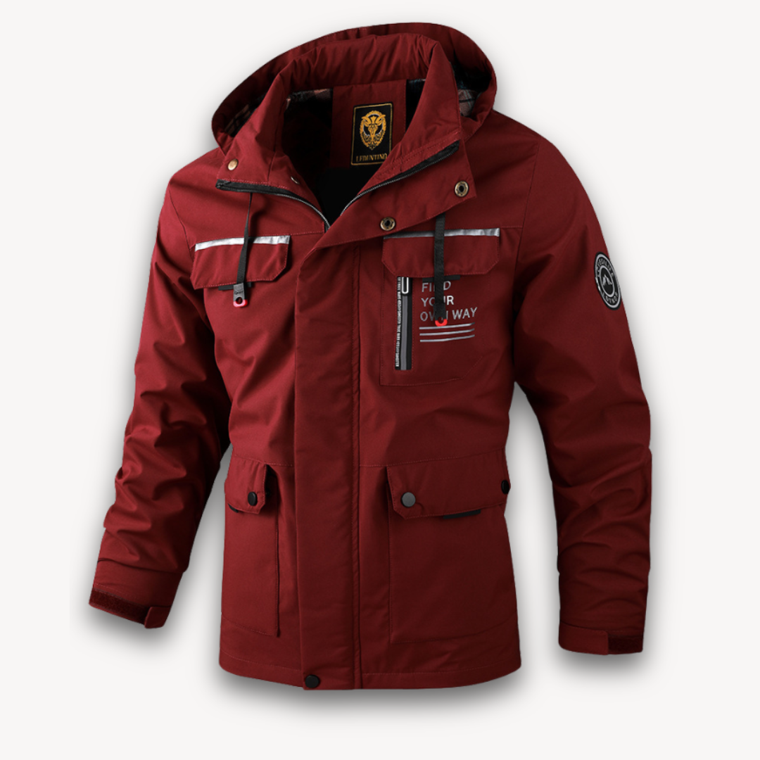 Men's Waterproof Winter Parka Jacket With Hood