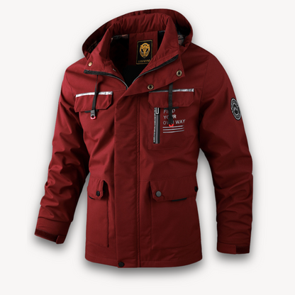 Men's Waterproof Winter Parka Jacket With Hood