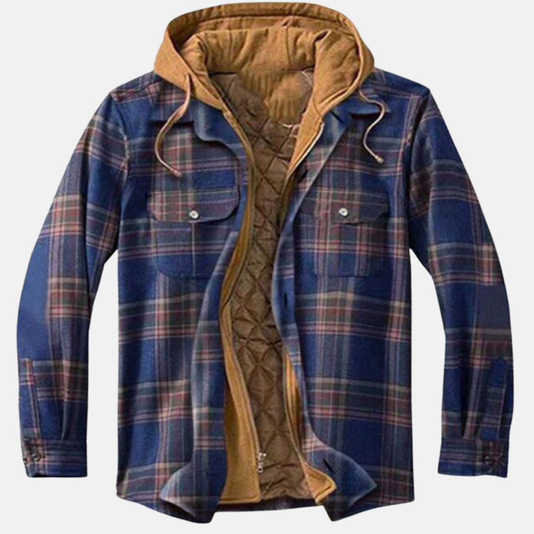Warm Plaid Men's Flannel Shirt Jacket