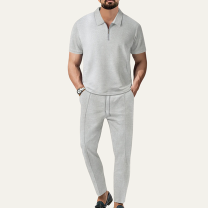 Men's Short Sleeve And Pants Set Relaxed Fit