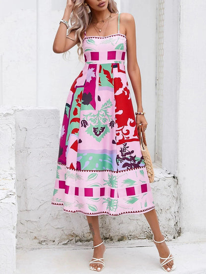 Elegant Mid Length Summer Dress