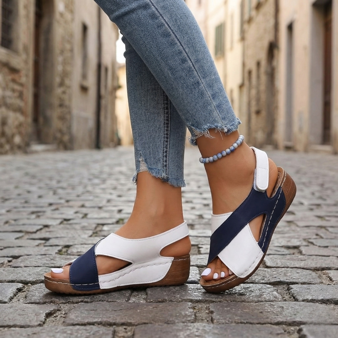 Women’s Wedge Comfortable Cross Strap Casual Platform Sandals
