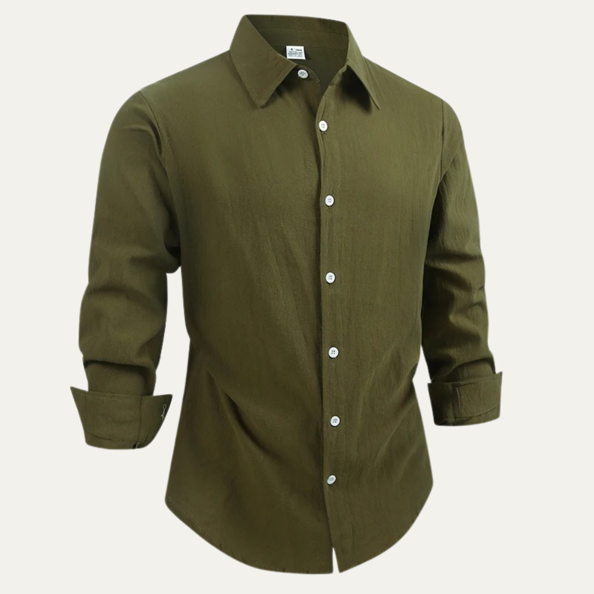 Men's Linen Cotton Button Down Shirt