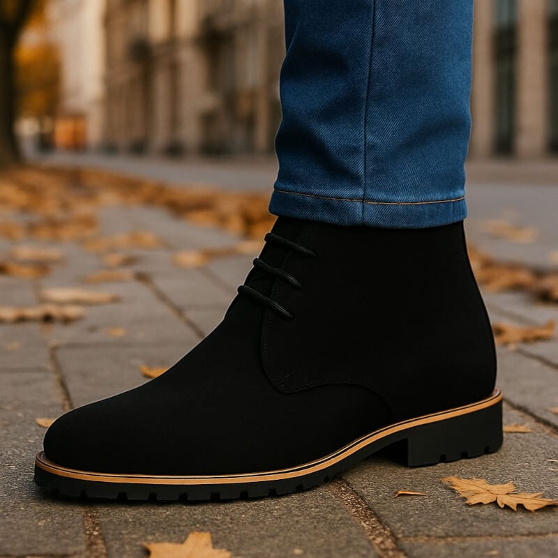 Traditional Leather Mens Ankle Boots