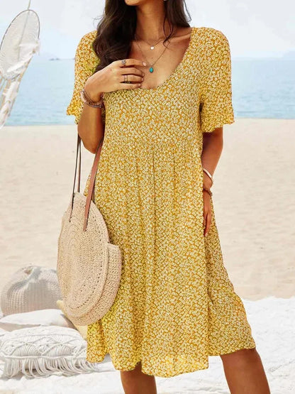 Women's Floral V-Neck Summer Sundress