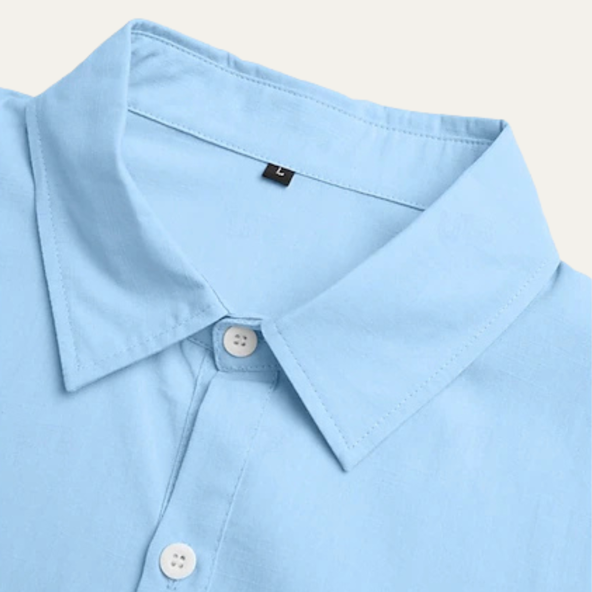 Men's Cotton Linen Beach Shirt Lightweight